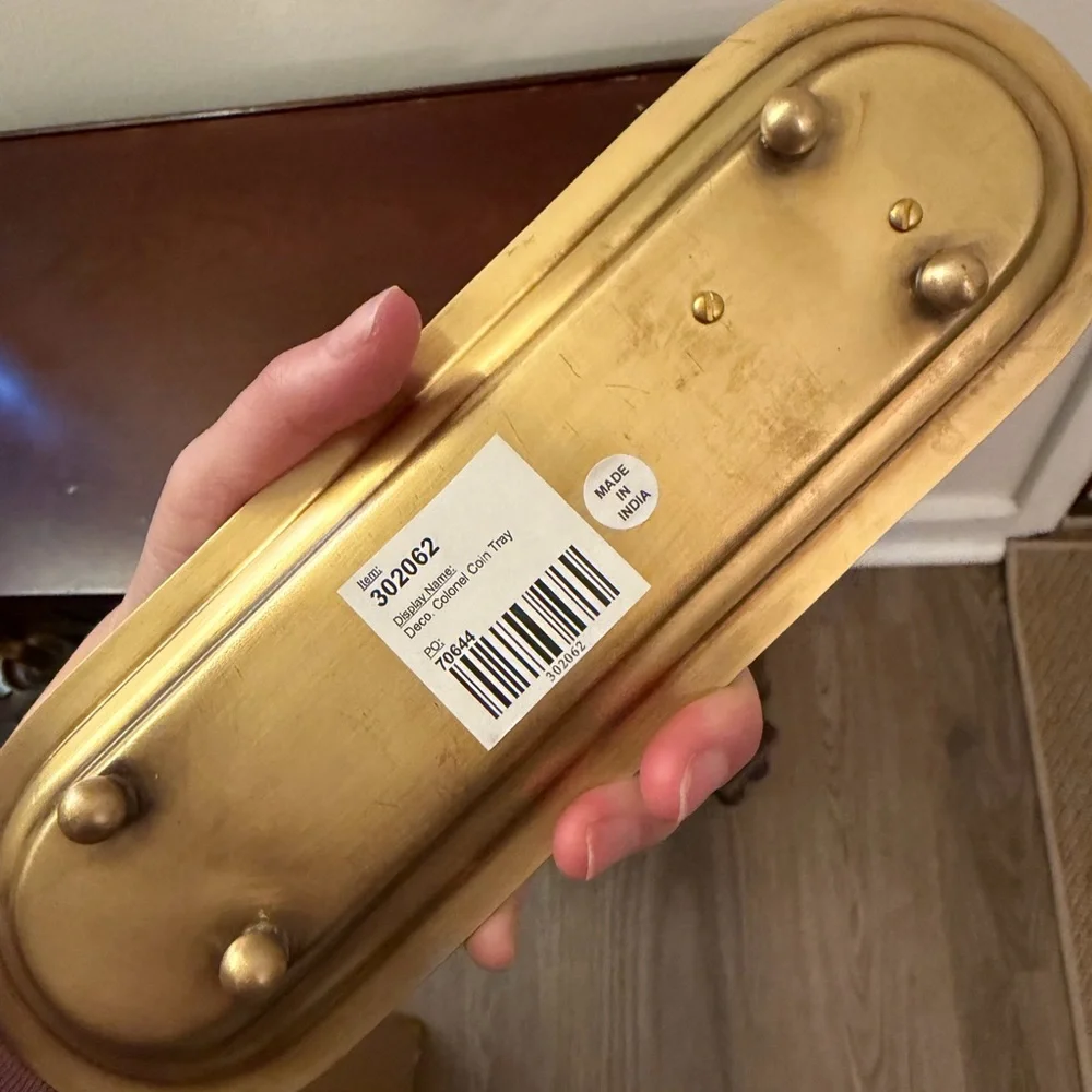 Dachshund Gold Tray “Colonel Coin Tray” by Wildwood